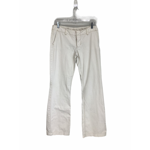 Express Chino White Wide-Leg Casual Pants 6 Long - Picture 1 of 6